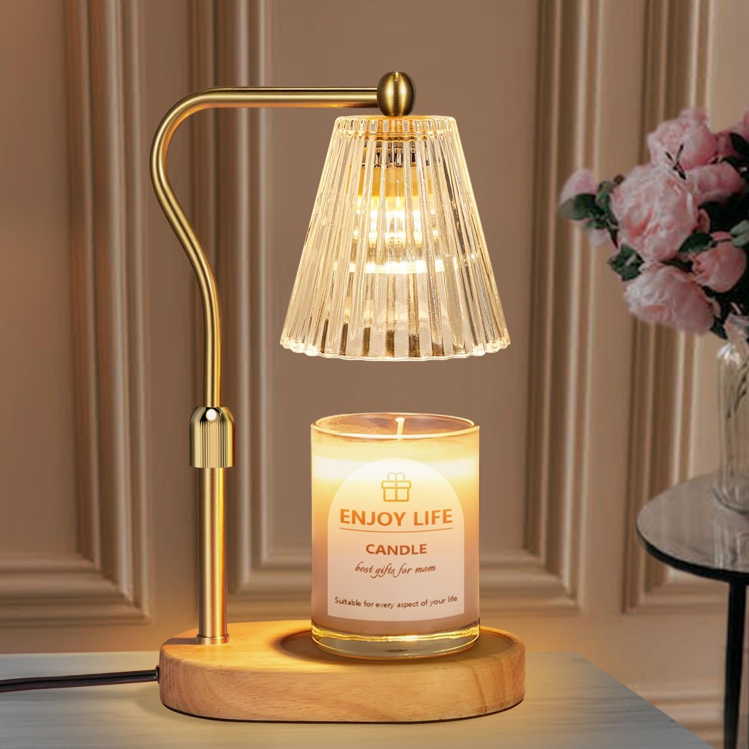 Candle Warmer Lamp with Timer, Dimmer, Adjustable Height