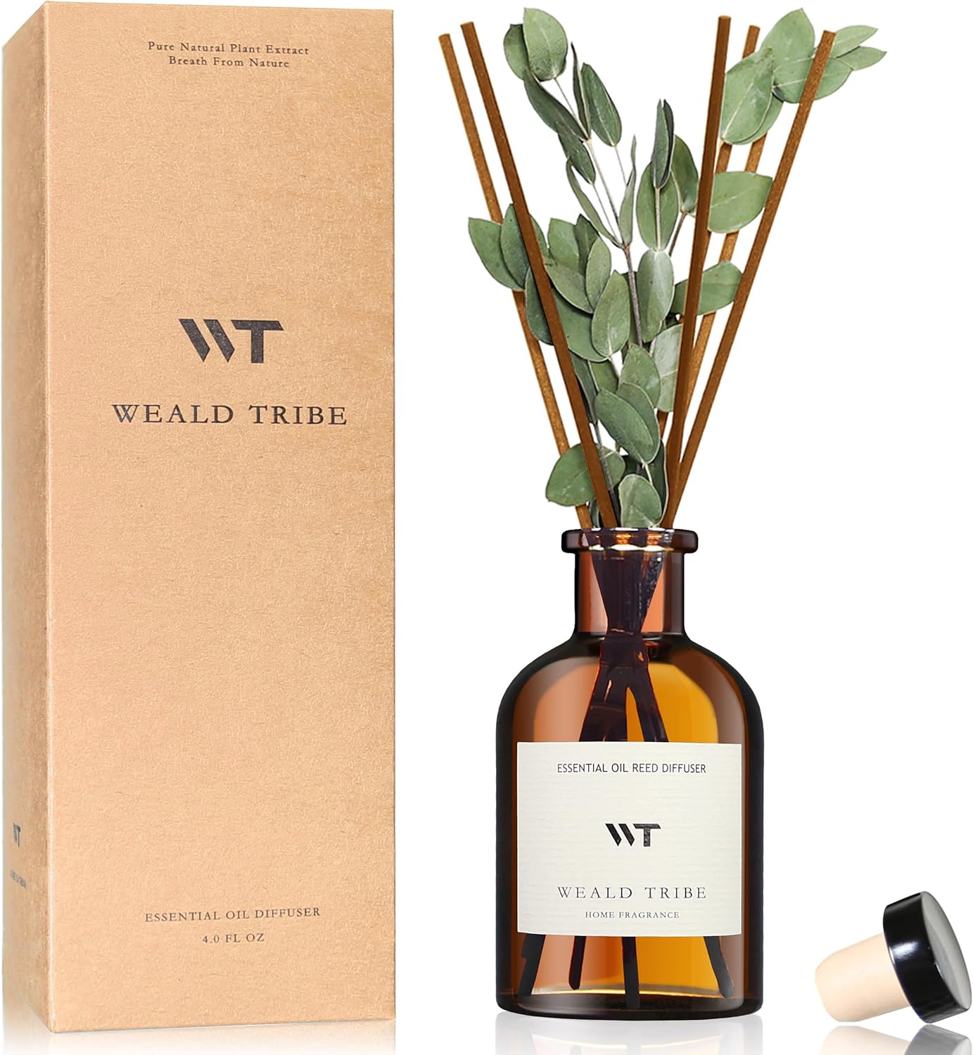 WEALD TRIBE Flower Reed Diffuser Set, Eucalyptus & Lavender