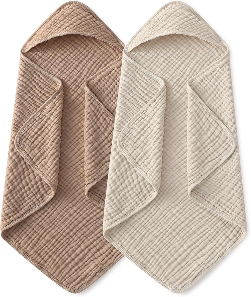 Yoofoss Hooded Baby Towels, 2 Pack